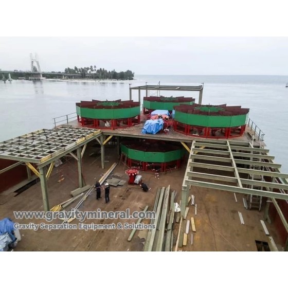 حل إثراء القصدير الرسوبي البحري بالجاذبية