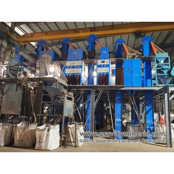 حل المنافع المتكامل لخامات التيتانيوم والزركونيوم الغرينية (الجاذبية المغناطيسية الكهروستاتيكية)